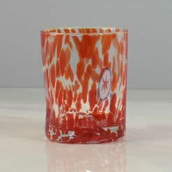 Murano Glass Tumbler, Orange