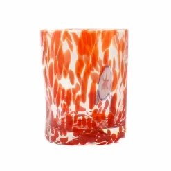 Murano Glass Tumbler, Orange