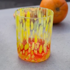 Murano Glass Tumbler, Yellow
