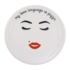 My Love Language Is Pizza Pizza Plate, 31cm