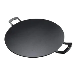 Netherton Foundry Spun Iron Baking Griddle with Handles, 12"