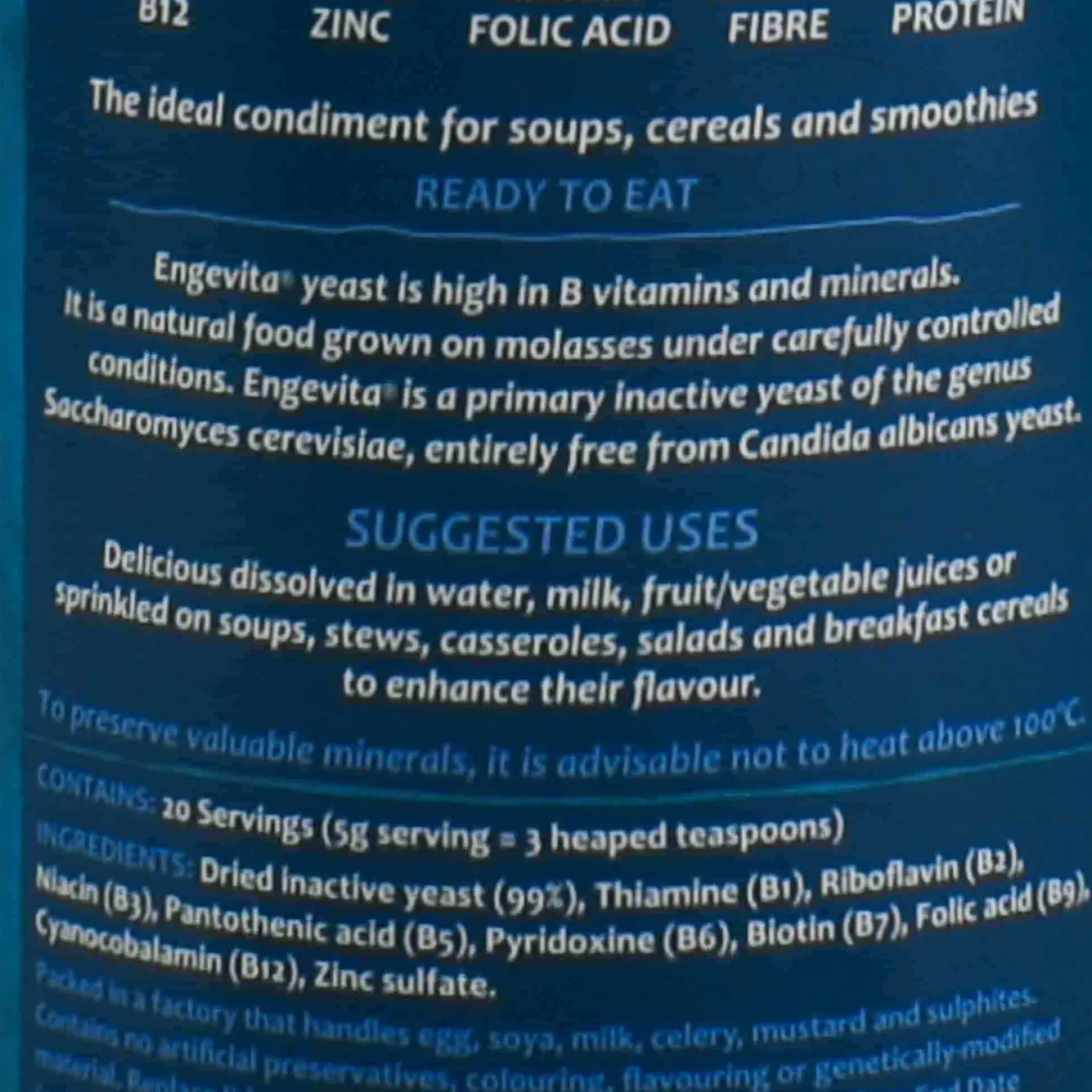 Nutritional Yeast Flakes With Added B12, 100g