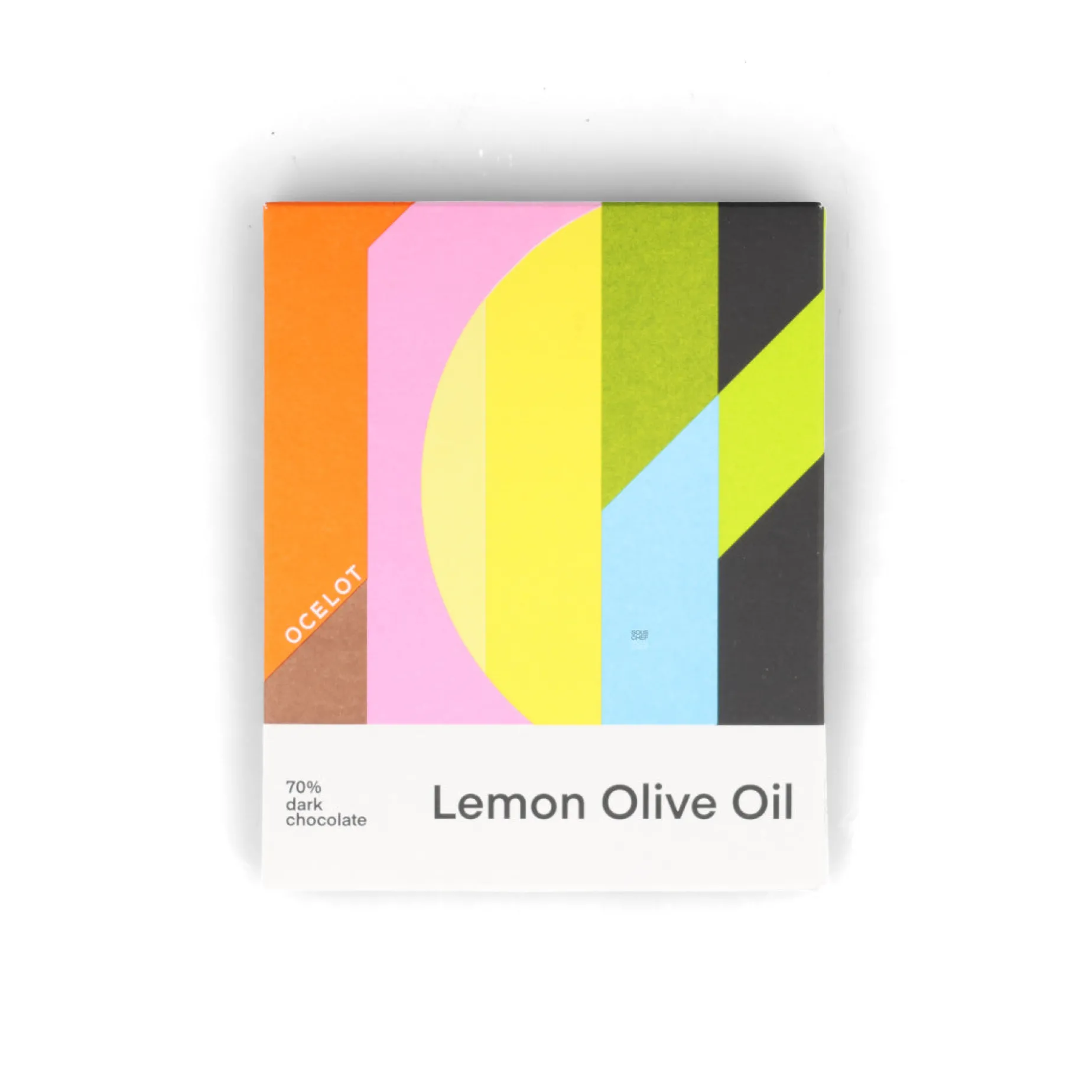 Ocelot Organic Dark Chocolate & Lemon Olive Oil Chocolate Bar, 70g