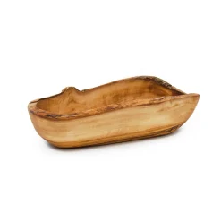 Olive Wood Rustic Serving Bowl, 27cm