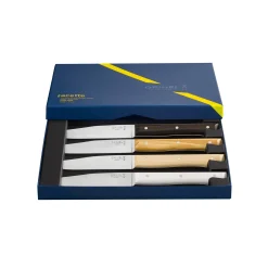 Opinel Set of 4 Facette Mixed Wood Table Knives