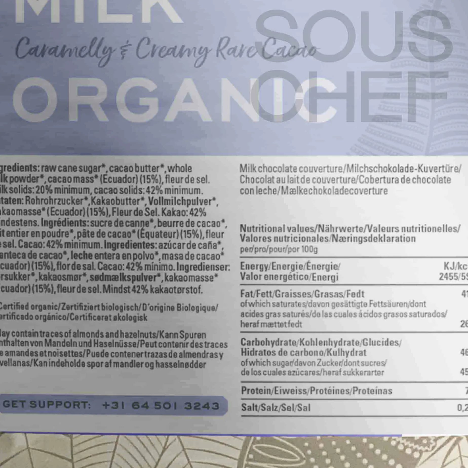 Original Beans 42% Esmeraldas Milk Couverture Chocolate, 2kg