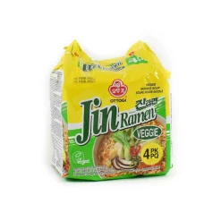 Ottogi Vegan Jin Ramen Veggie Multi 4 Pack Noodles, 4 x 110g