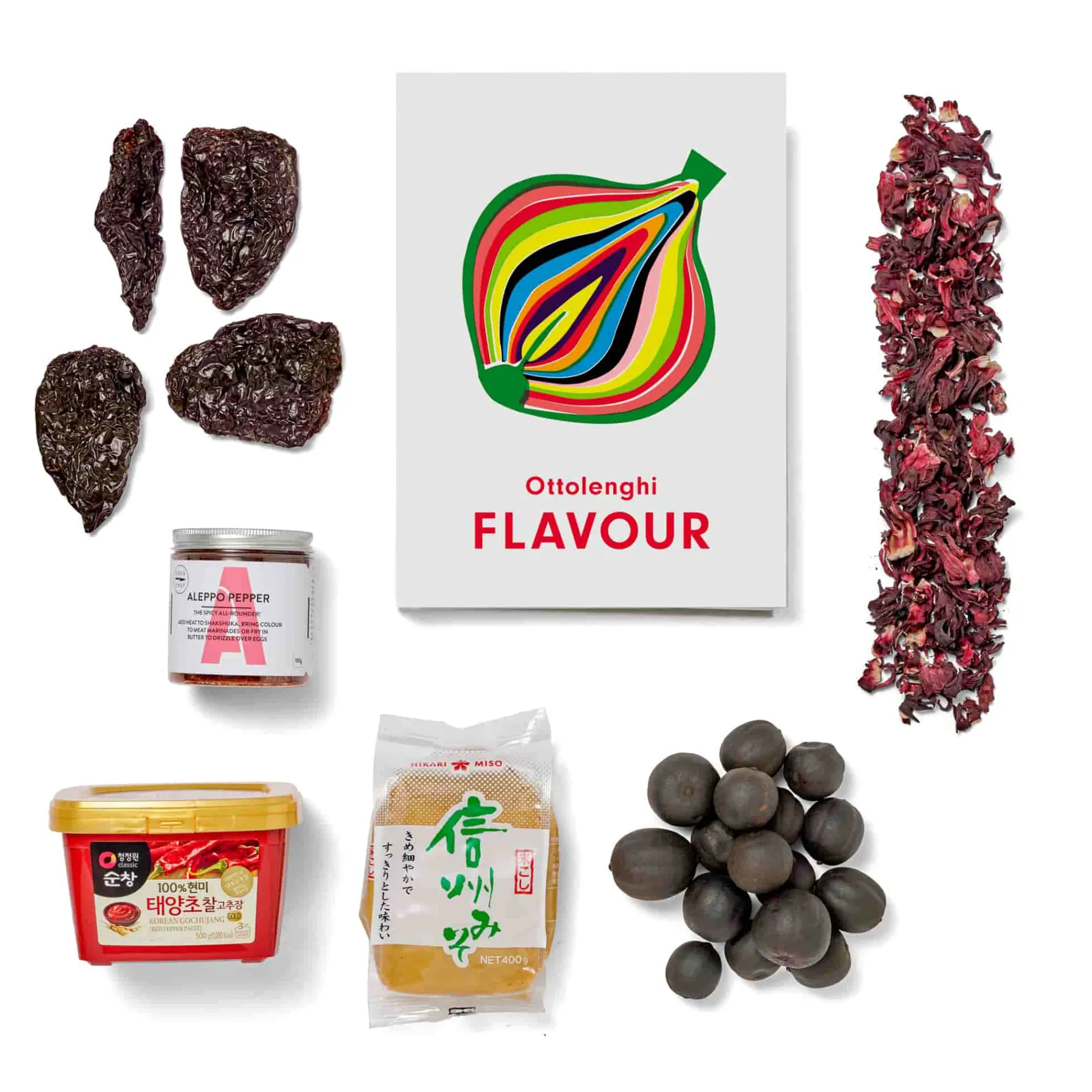 Ottolenghi Flavour Cookbook & Ingredients Set