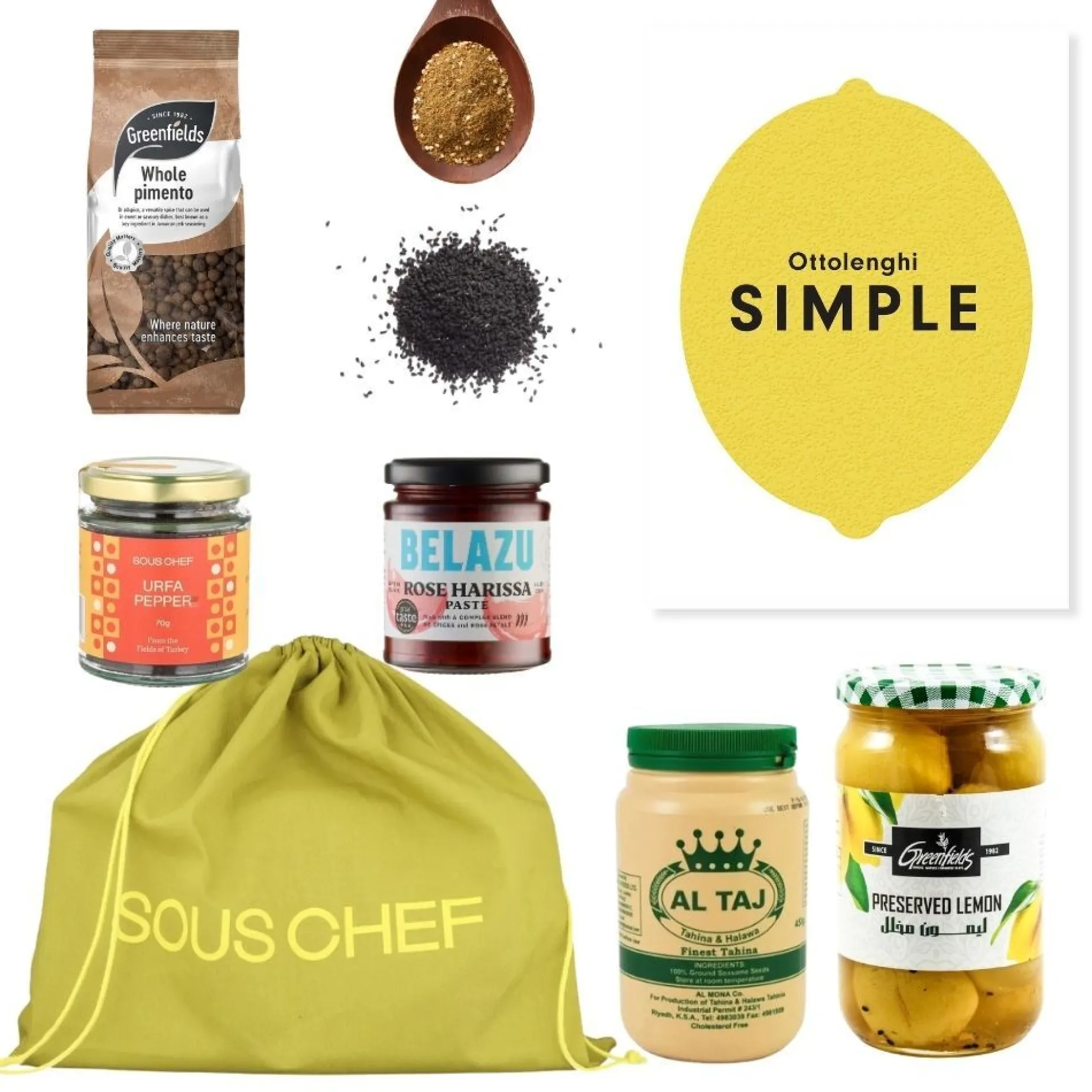 Ottolenghi Simple Cookbook & Ingredients Set