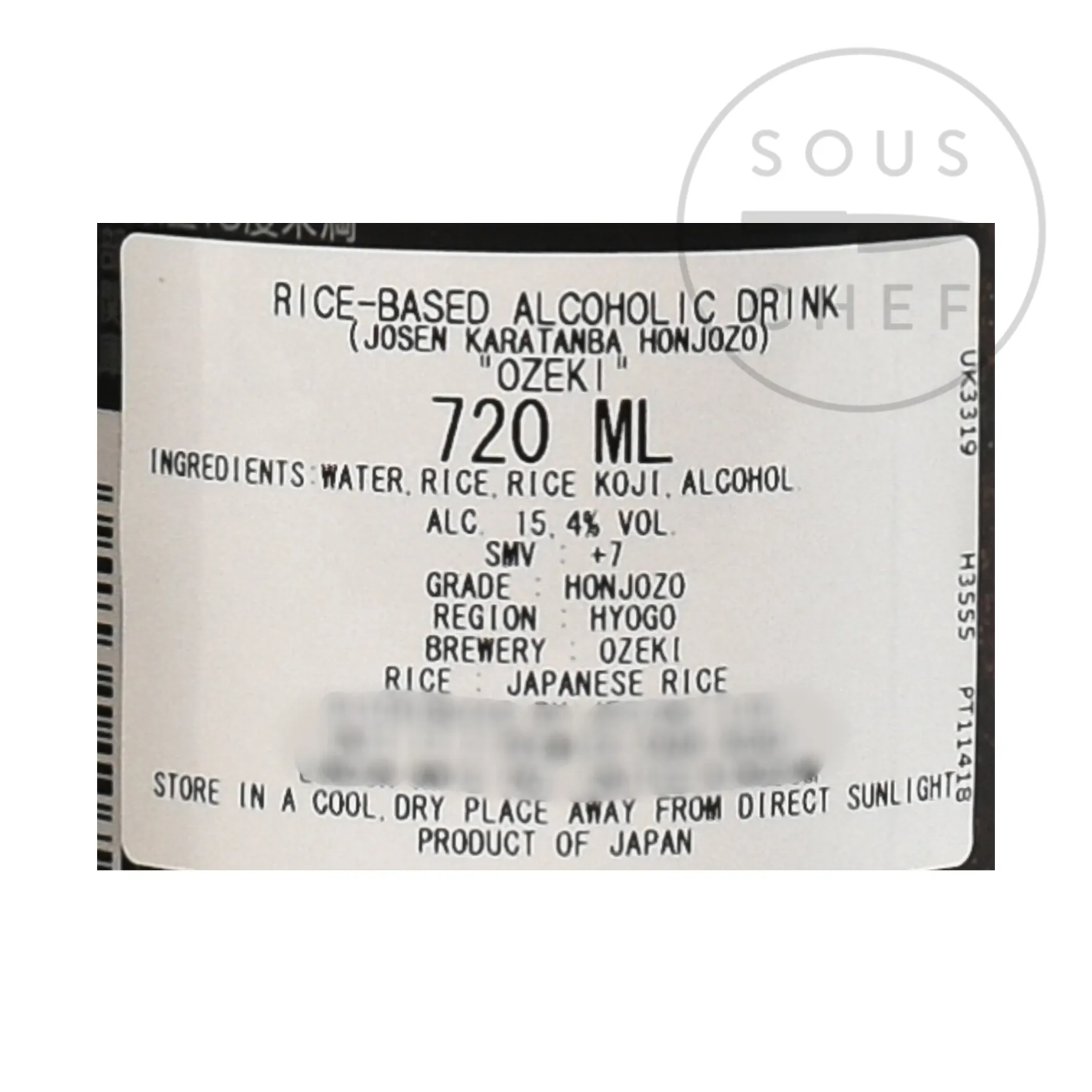 Ozeki Karatamba Sake, 720ml