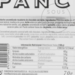 Pancracio Chocolate Covered Caramelised Pistachios, 70g