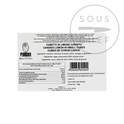 Pariani Candied Lemon In Small Cubes, 1kg