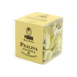 Pariani Hazelnut and White Chocolate Pralines, 100g