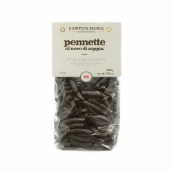Pasta L'Antica Black Squid Ink Pennette Pasta, 500g