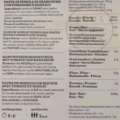 Pasta L'Antica Striped Farfalle with Tomato & Basil, 250g