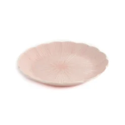 Pink Scalloped Japanese Small Plate, 16cm