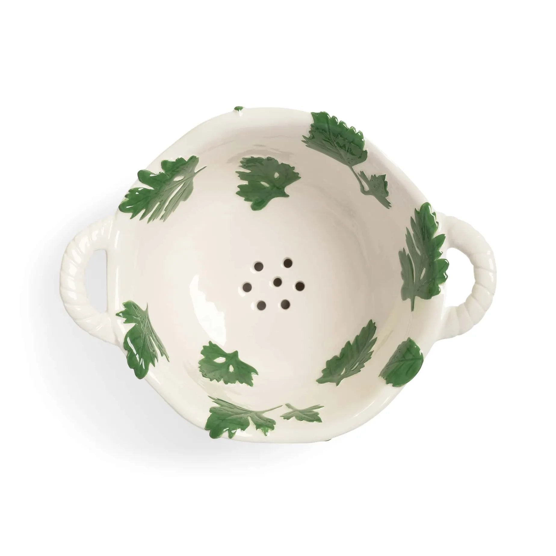 Porcelain Parsley Colander, 19.5cm