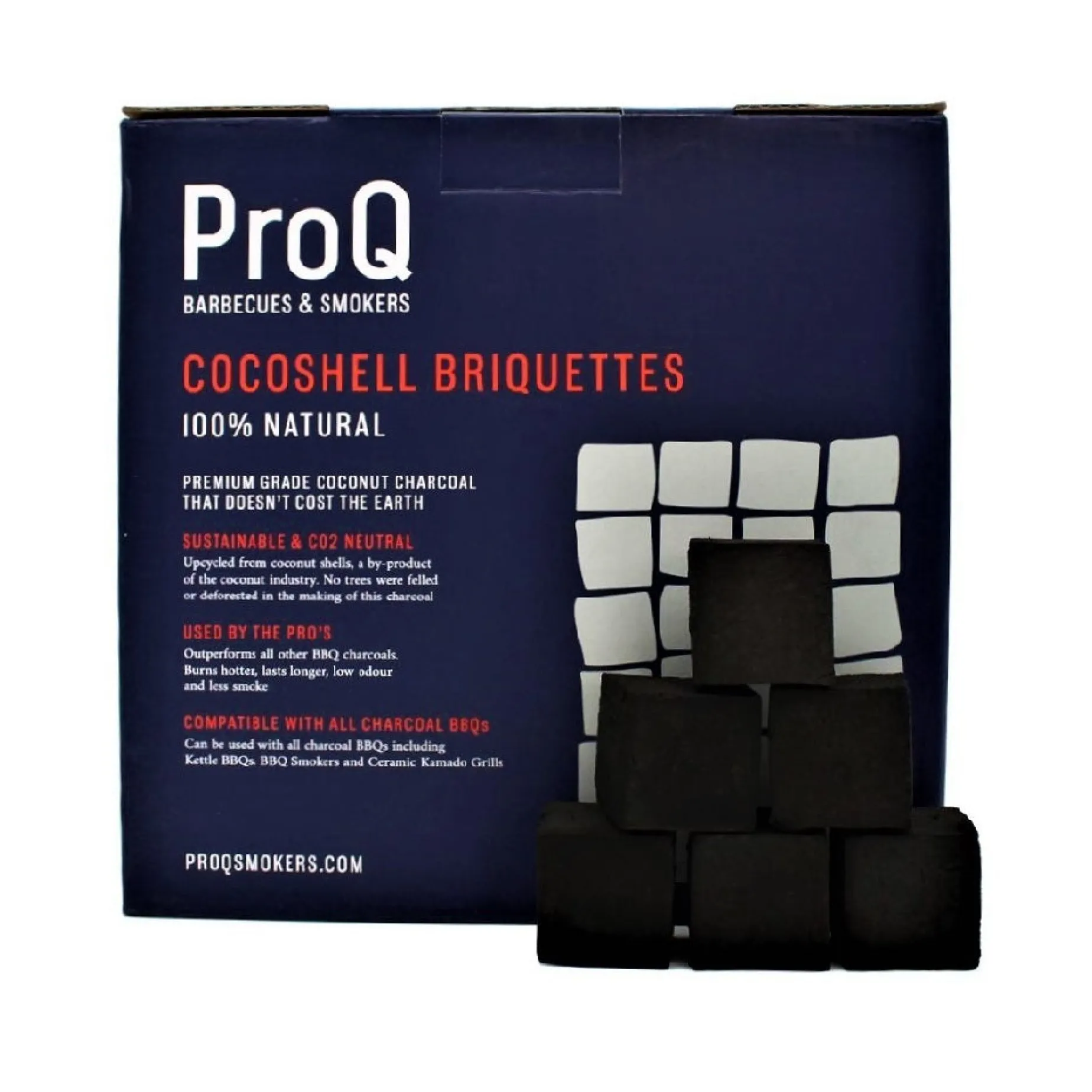 ProQ Cocoshell Briquettes, 10kg