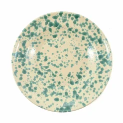 Puglia Aquamarine Splatter Pasta Bowl, 29cm
