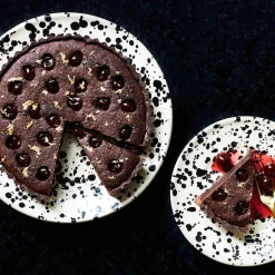 Puglia Black Splatter Dinner Plate, 27cm