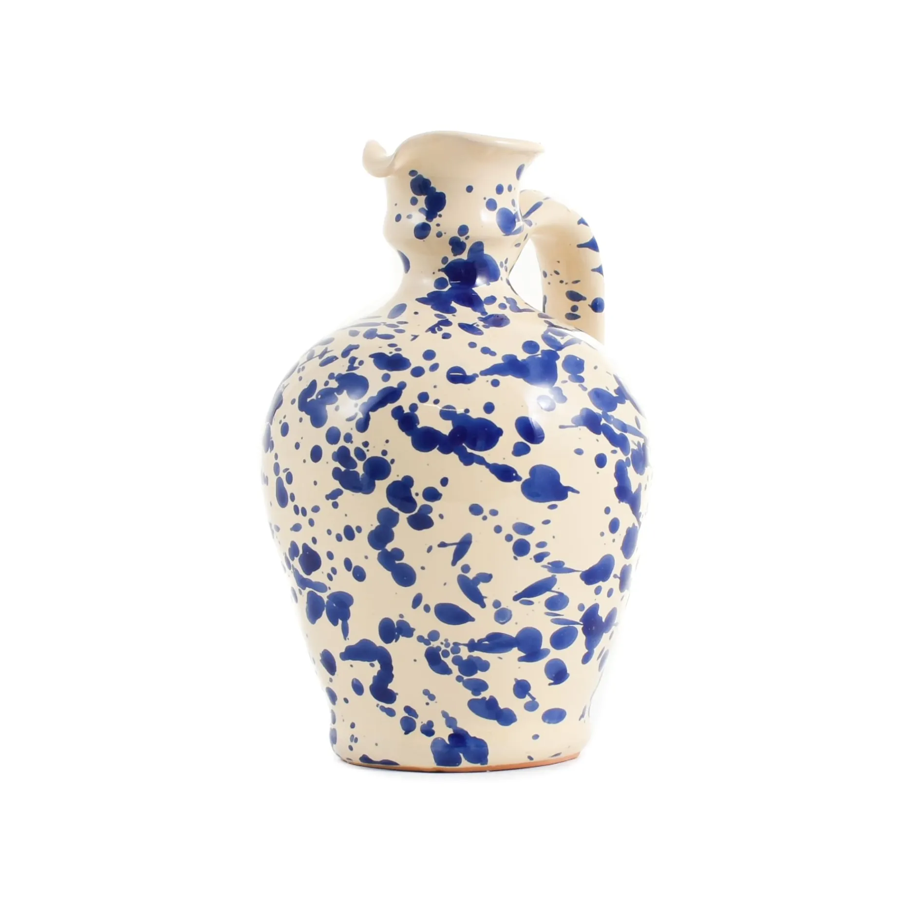 Puglia Blue Splatter Oil Bottle, 250ml