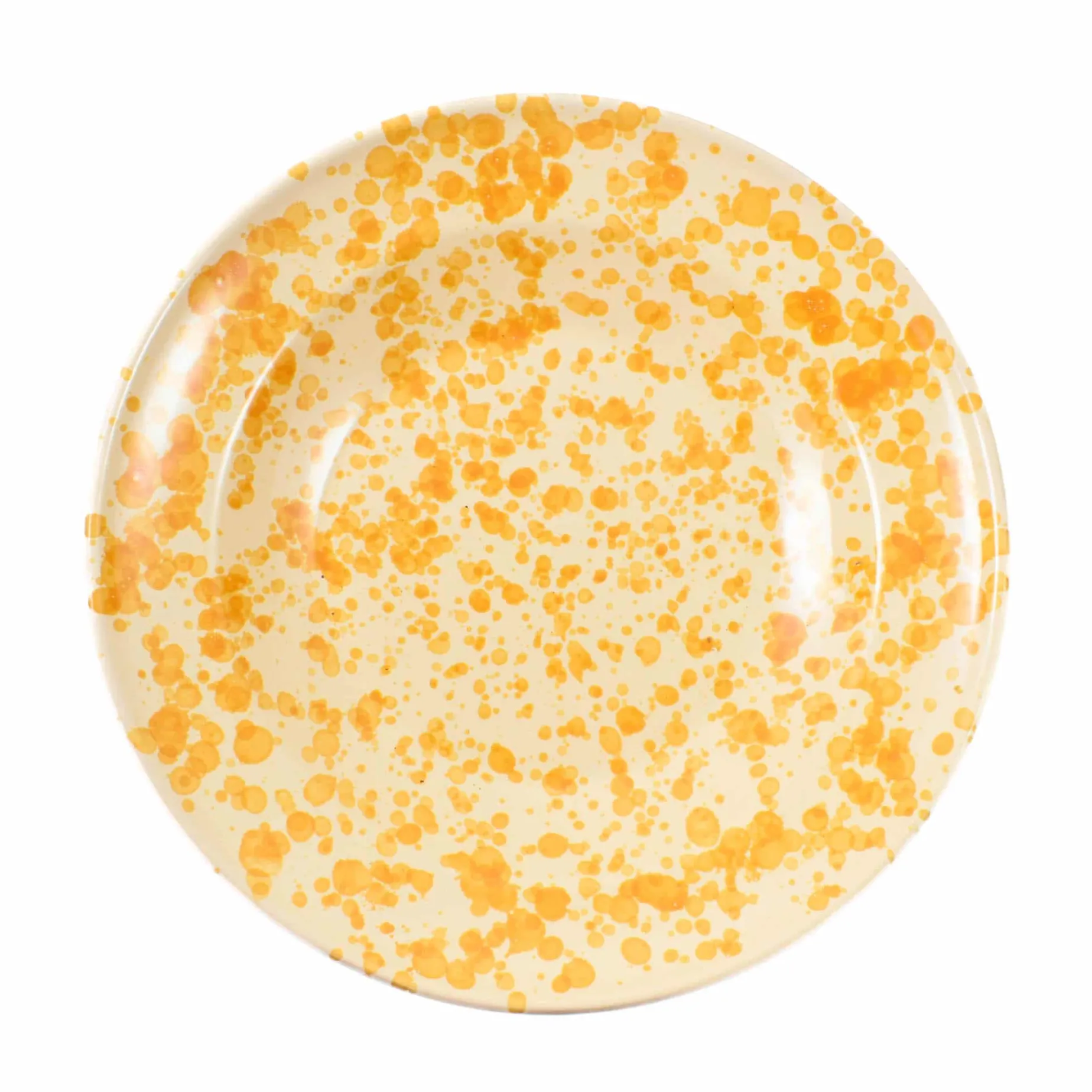 Puglia Dark Yellow Splatter Pasta Bowl, 29cm