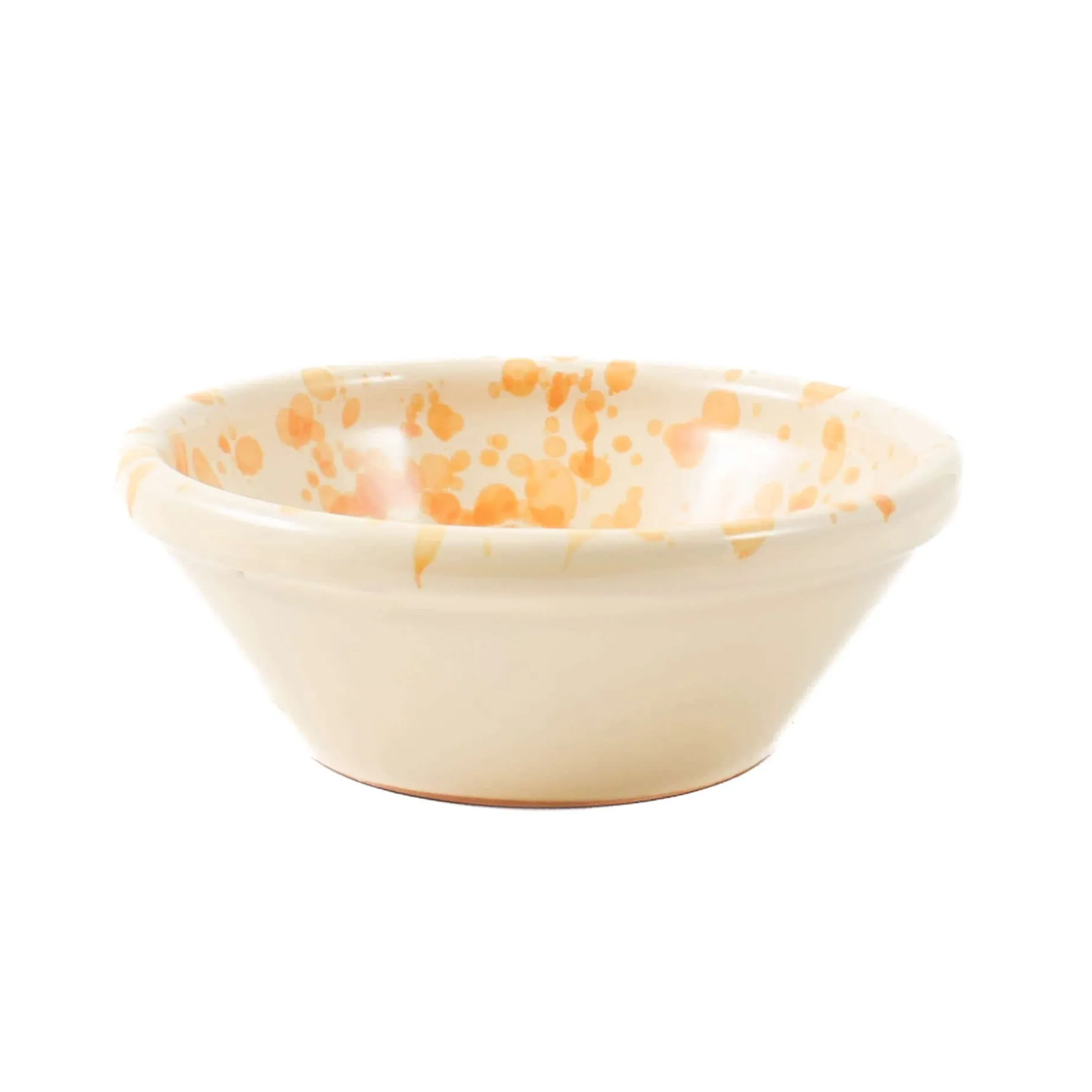 Puglia Dark Yellow Splatter Bowl, 12cm
