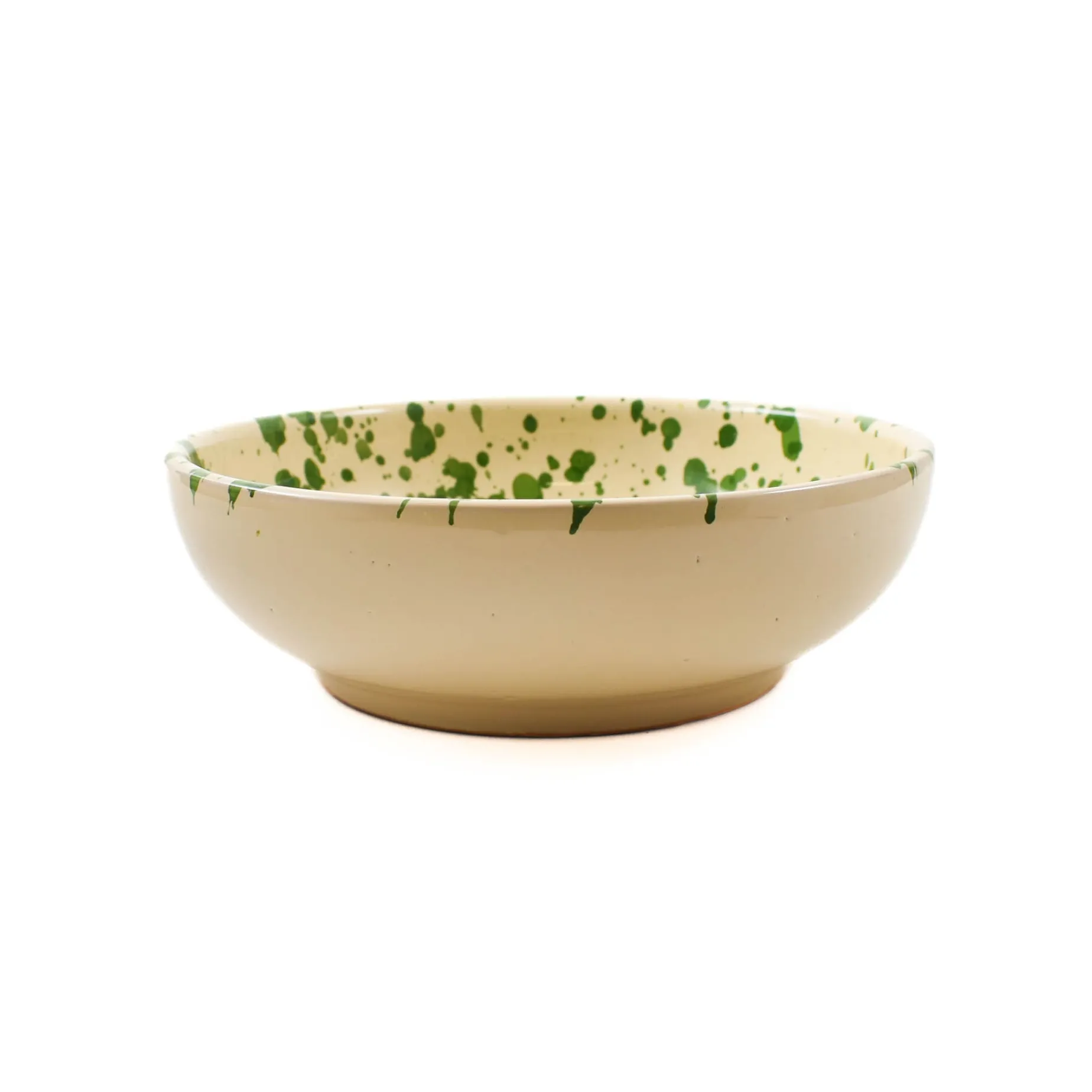 Puglia Green Splatter Bowl, 19cm