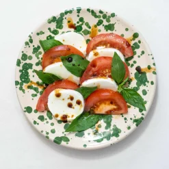 Puglia Green Splatter Side Plate, 19cm