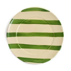 Puglia Green Stripe Dinner Plate, 27cm