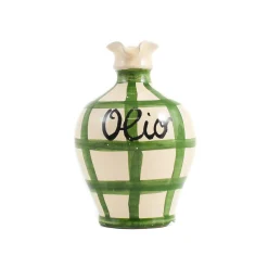 Puglia Green Stripe Oil Bottle, 250ml