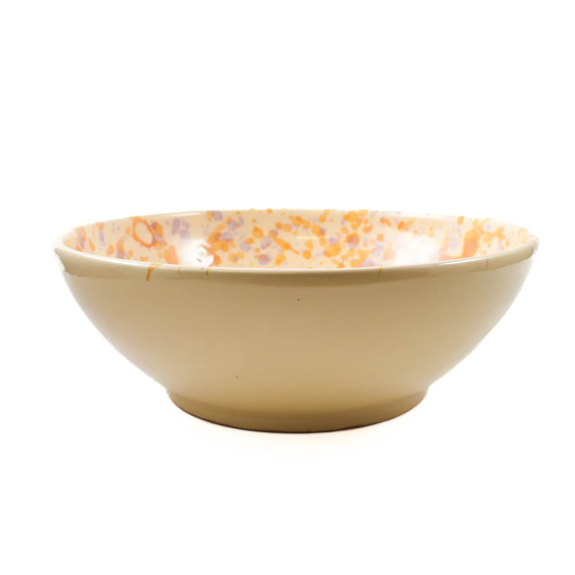 Puglia Lilac and Yellow Splatter Large Salad Bowl, 28cm