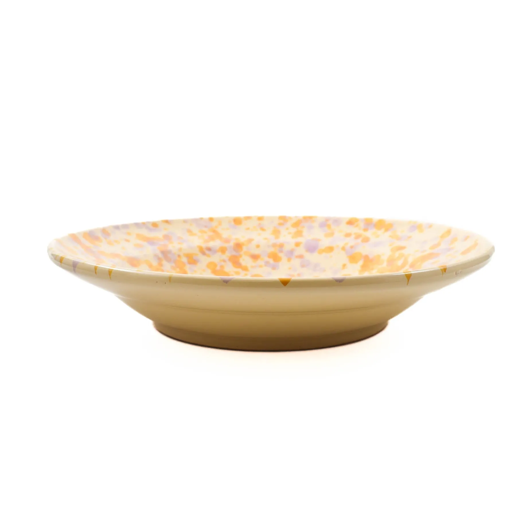 Puglia Lilac and Yellow Splatter Pasta Bowl, 29cm