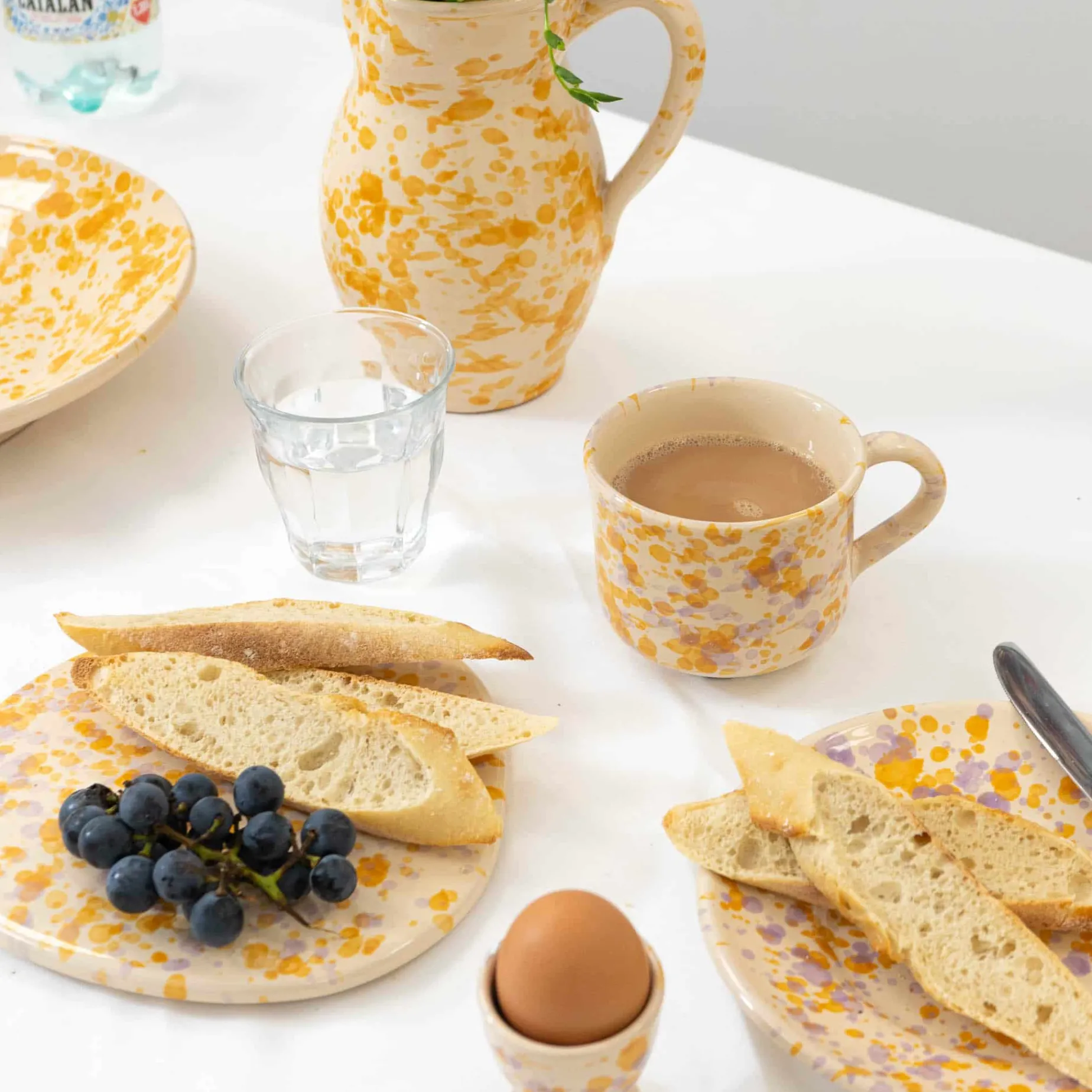 Puglia Lilac and Yellow Splatter Mug