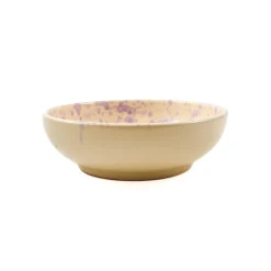 Puglia Lilac Splatter Bowl, 19cm