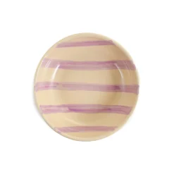 Puglia Lilac Stripe Bowl, 19cm