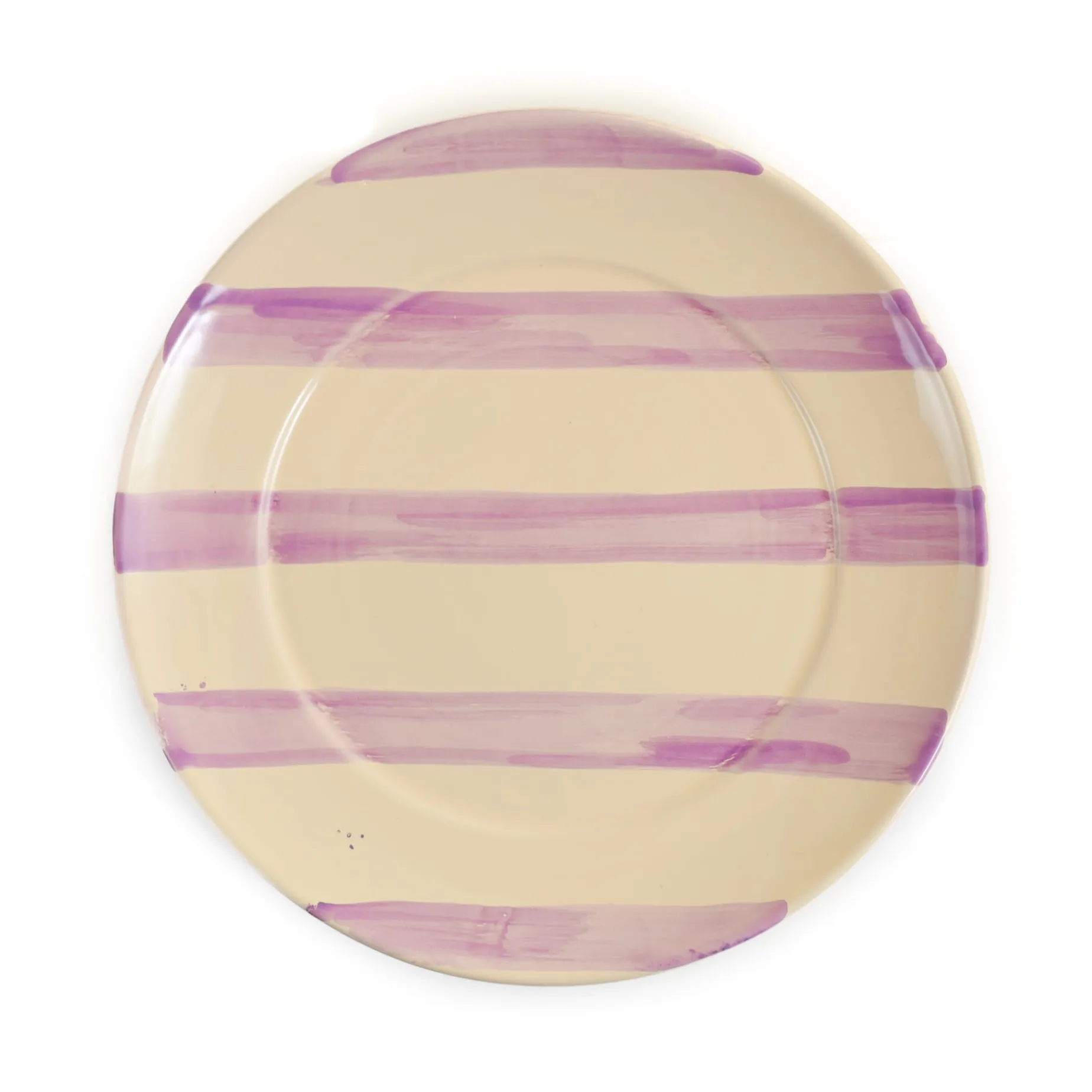 Puglia Lilac Stripe Dinner Plate, 27cm