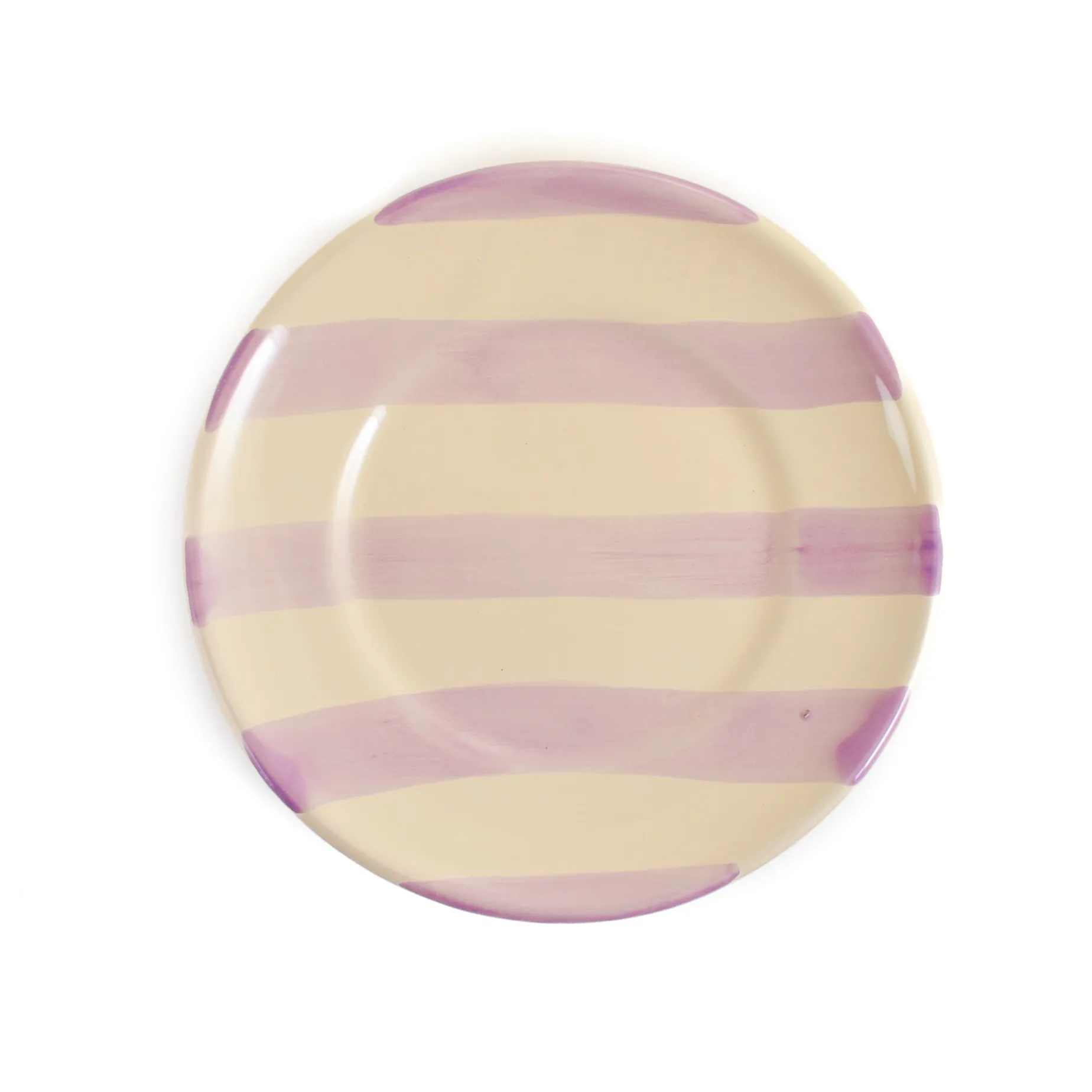 Puglia Lilac Stripe Side Plate, 19cm