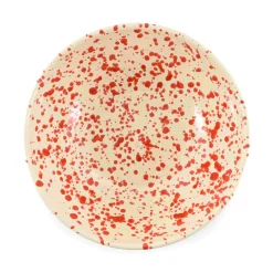 Puglia Red Splatter Large Salad Bowl, 28cm