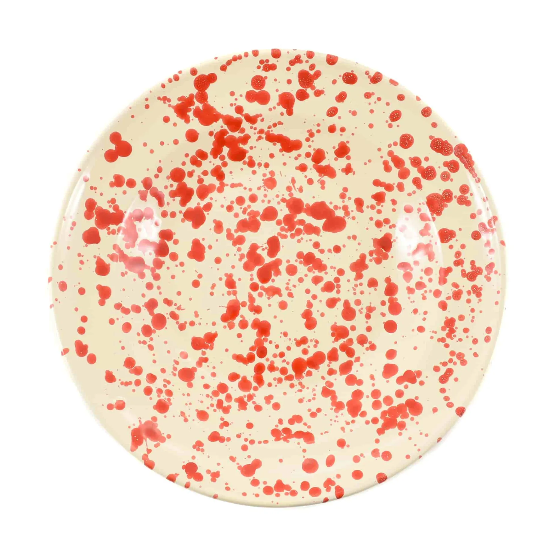 Puglia Red Splatter Pasta Bowl, 29cm