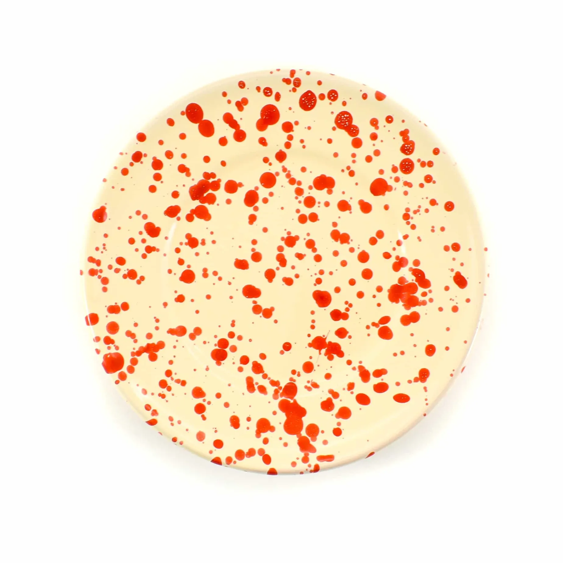Puglia Red Splatter Side Plate, 19cm