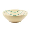 Puglia Teal Stripe Pasta Bowl, 28cm