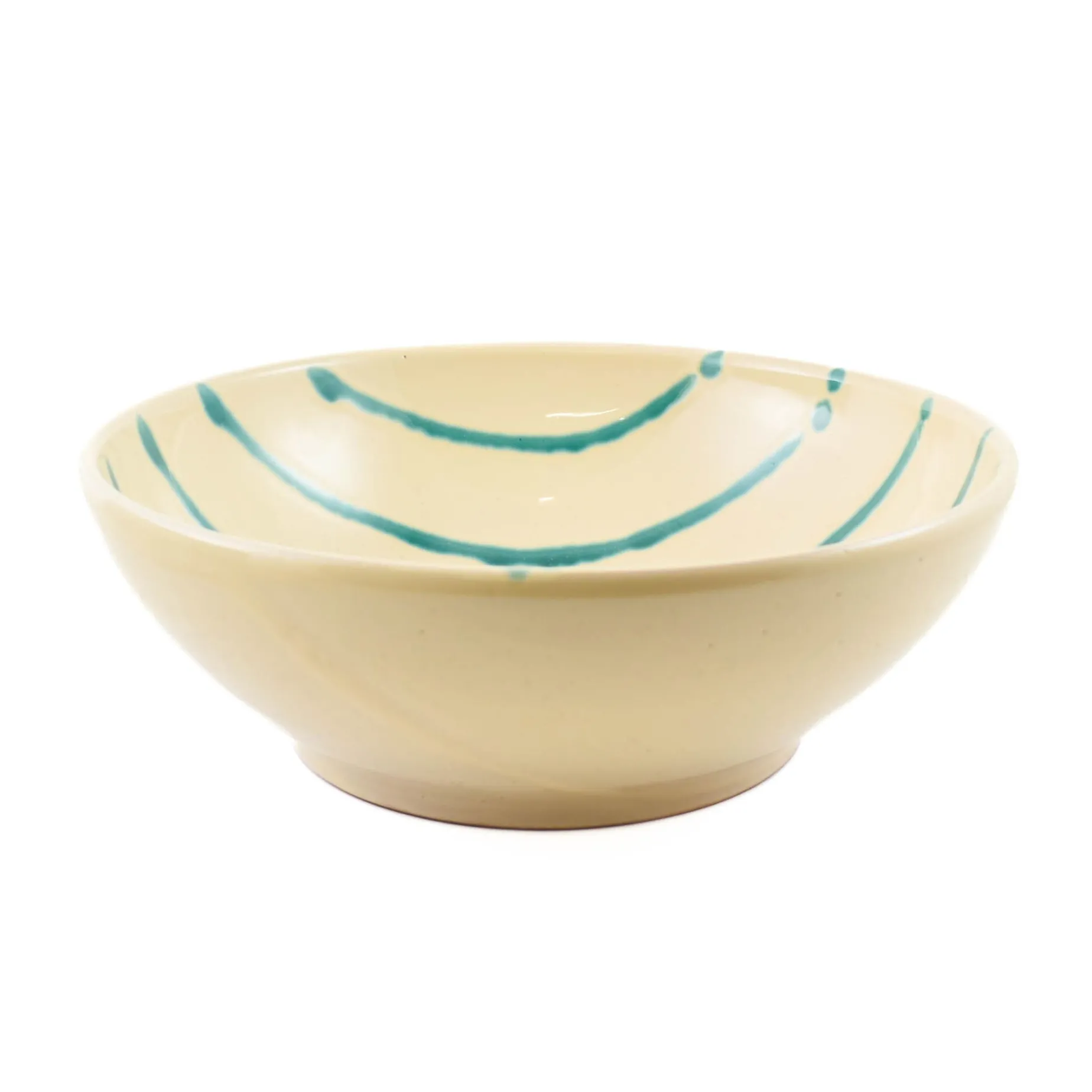 Puglia Teal Stripe Pasta Bowl, 28cm