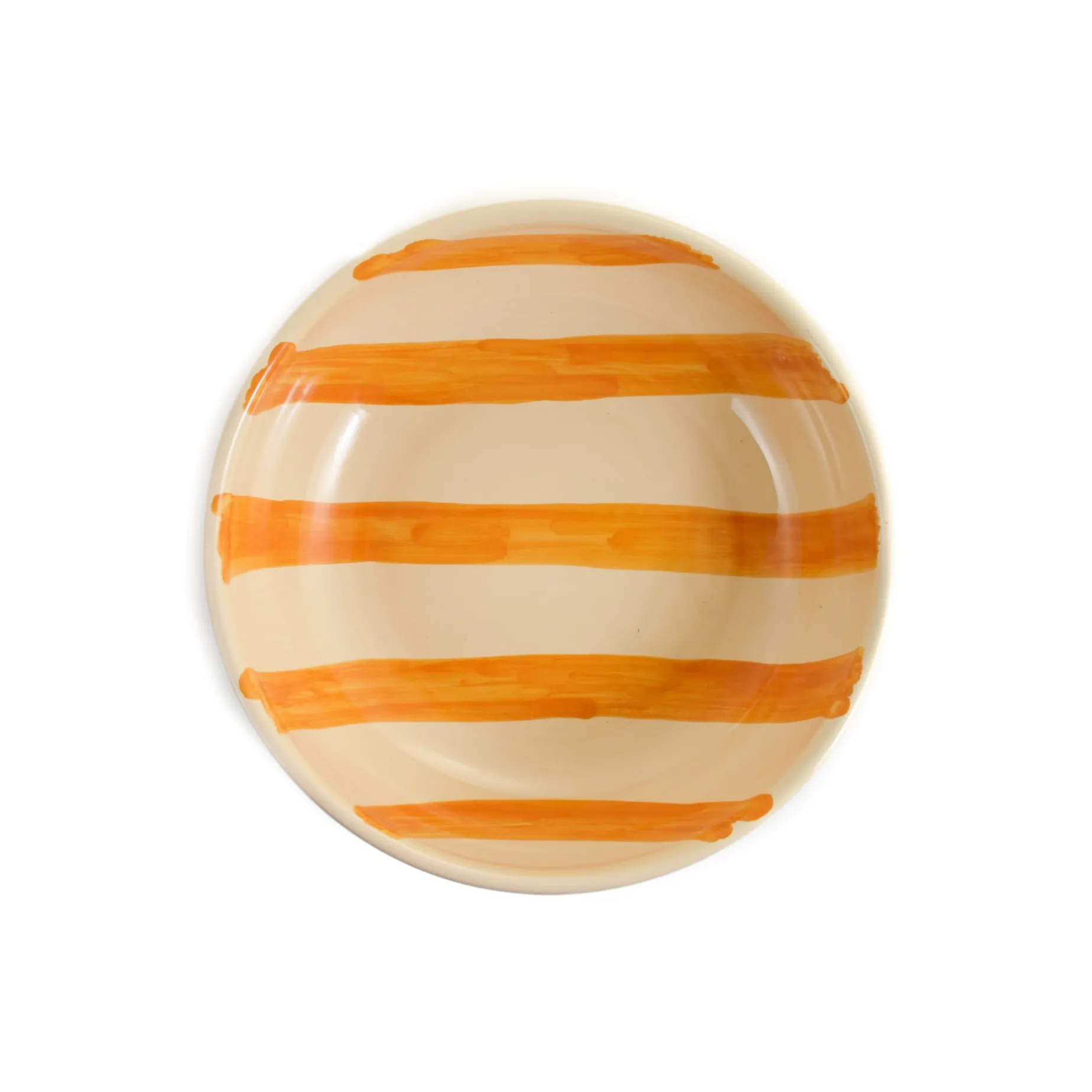 Puglia Yellow Stripe Bowl, 19cm