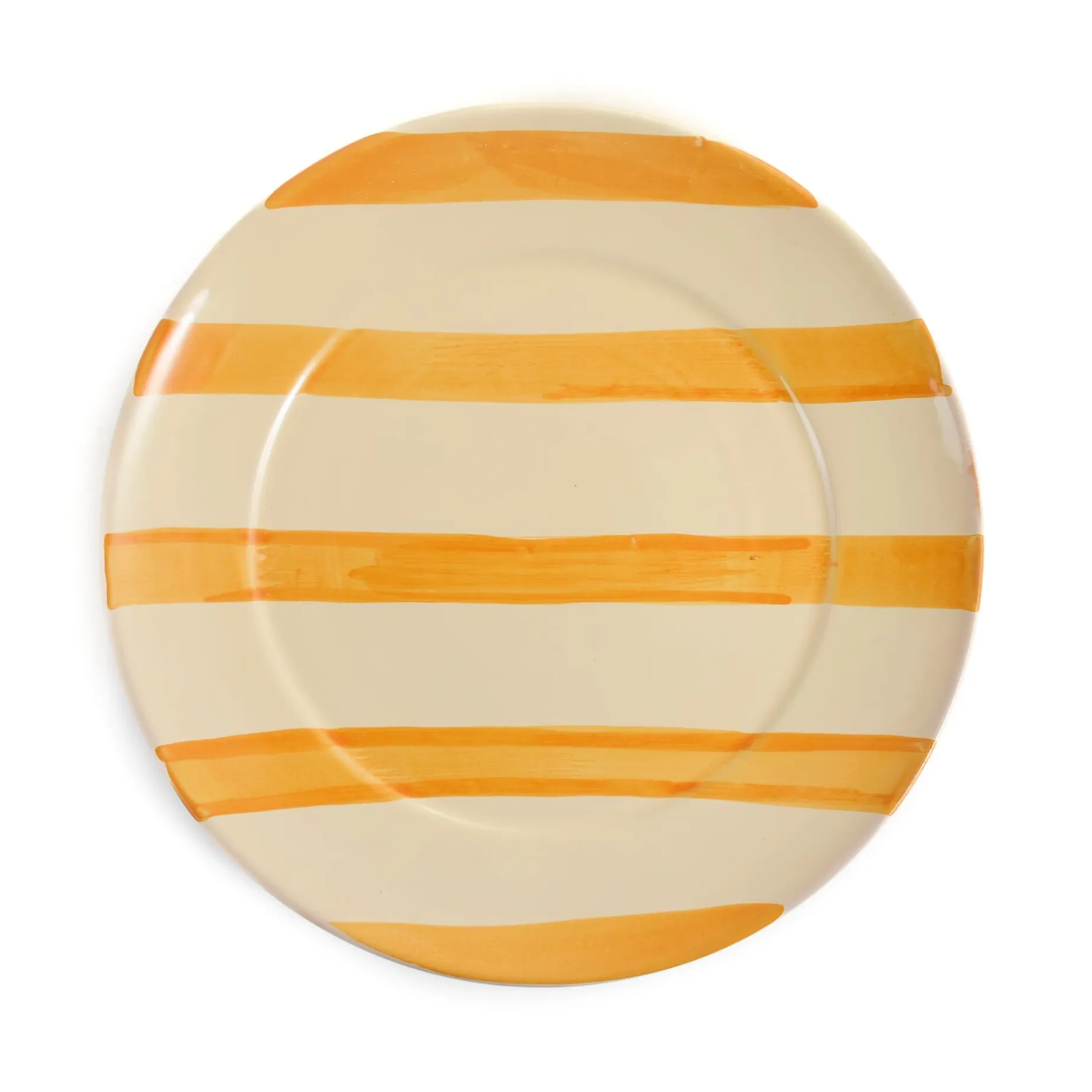 Puglia Yellow Stripe Dinner Plate, 27cm