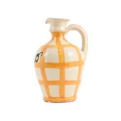 Puglia Yellow Stripe Oil Bottle, 250ml