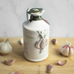 Puglian Olive Oil with Garlic in Terracotta Bottle, 250ml