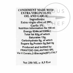 Puglian Olive Oil with Garlic in Terracotta Bottle, 250ml