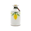 Puglian Olive Oil with Lemon in Terracotta Bottle, 250ml