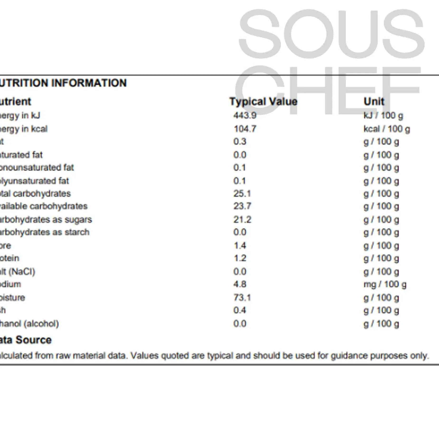 Ravifruit Morello Cherry Puree, 1 Litre